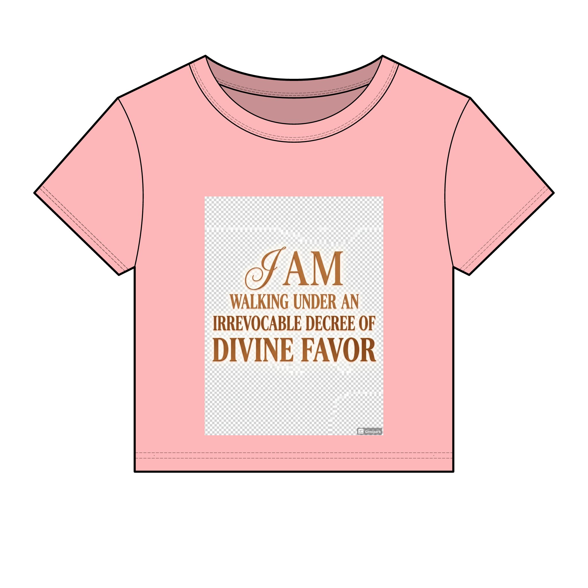 Divine Favor Women’s Baby Tee — "I AM Walking Under An Irrevocable Decree of Divine Favor" Inspirational Crop Tee - Image 11