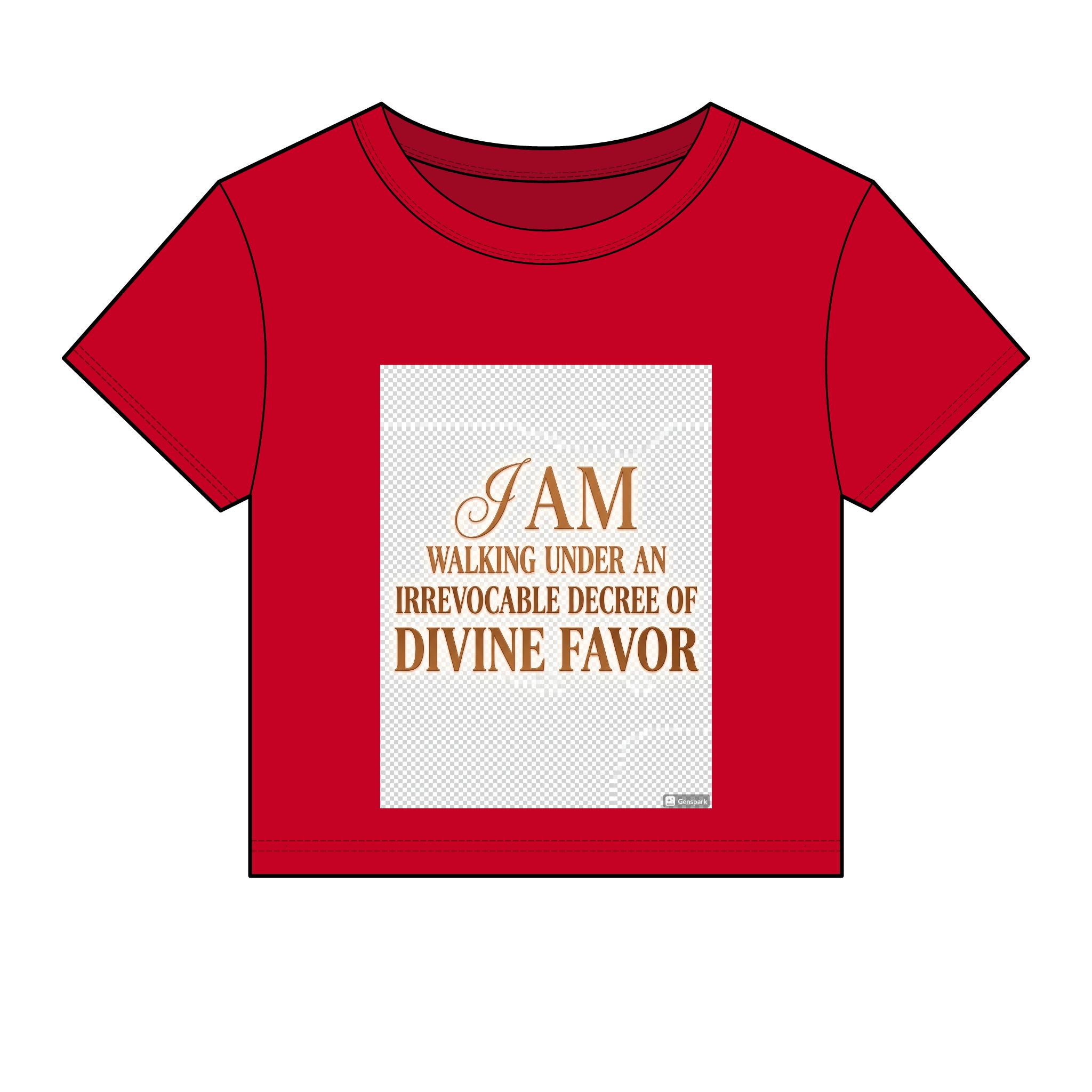 Divine Favor Women’s Baby Tee — "I AM Walking Under An Irrevocable Decree of Divine Favor" Inspirational Crop Tee - Image 13